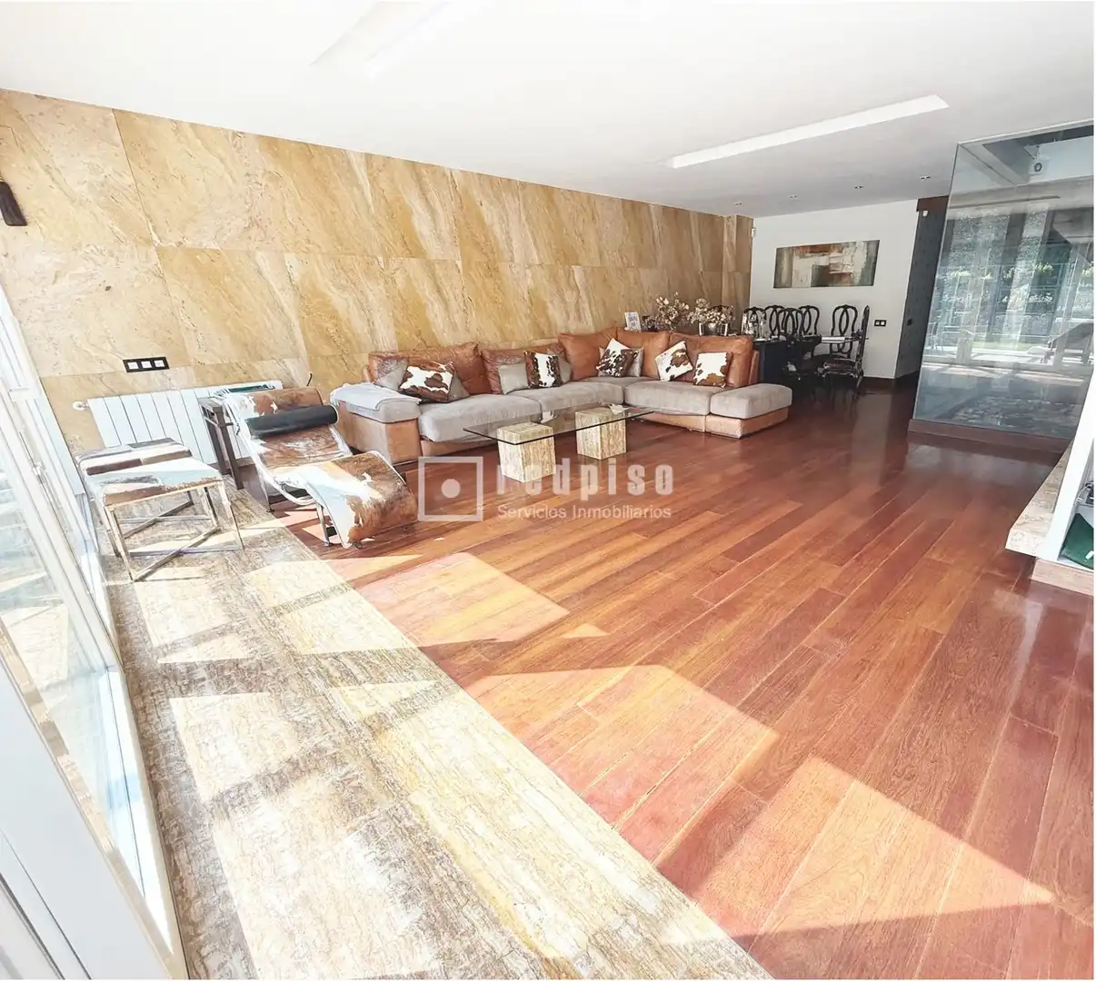 Sala de estar de Casa o chalet de alquiler en La Moraleja con Aire acondicionado, Calefacción y Jardín privado