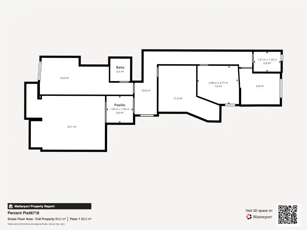 Flat for sale in Torrent  with Air Conditioner and Balcony