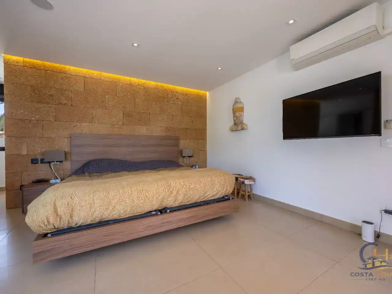 Schlafzimmer von Wohnung zum Verkauf in Moraira mit Klimaanlage, Schwimmbad und Balkon