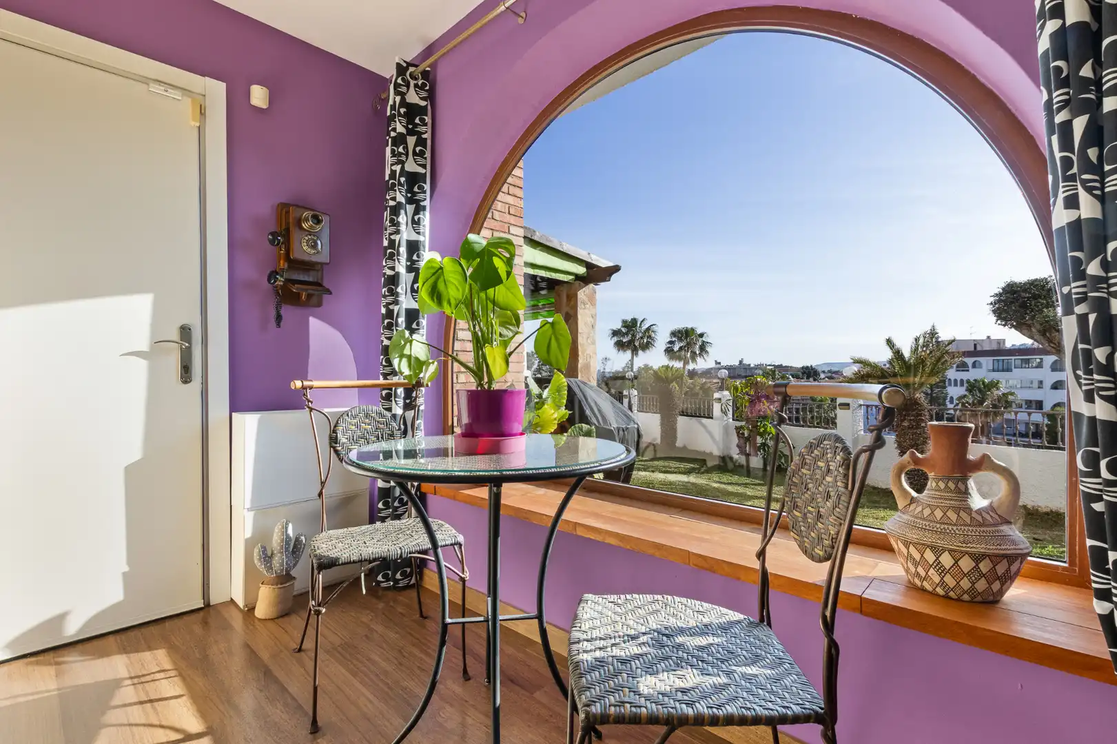 Balcony of Houses for sale in Fuengirola  with Air Conditioner, Private garden and Swimming Pool
