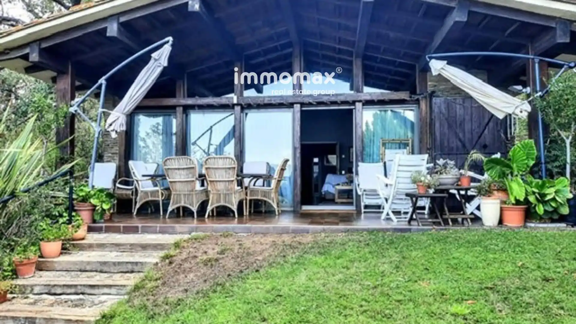 Terraza de Casa o chalet en venta en  Barcelona Capital con Calefacción, Jardín privado y Piscina