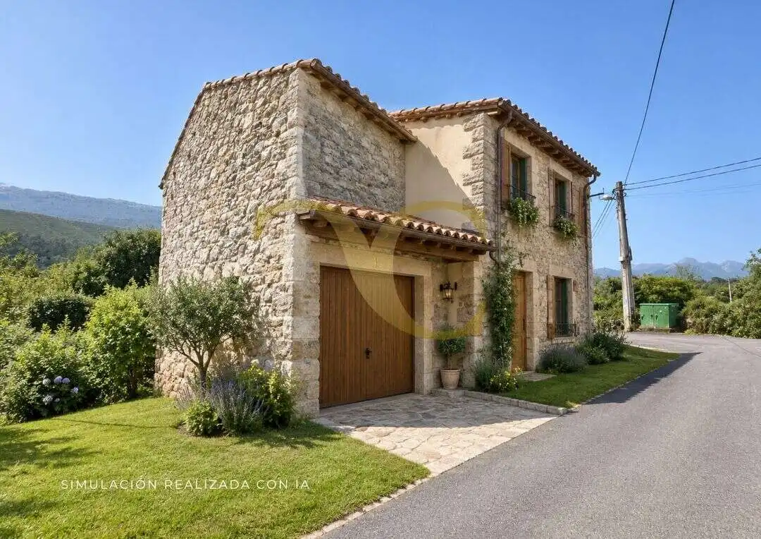 Casa con jardín en venta en San Roque del Acebal