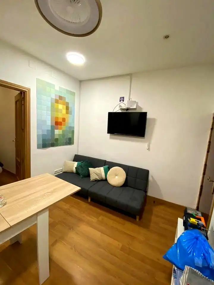 Sala d'estar de Planta baixa de lloguer en Madrid amb Aire condicionat, Calefacció i Moblat