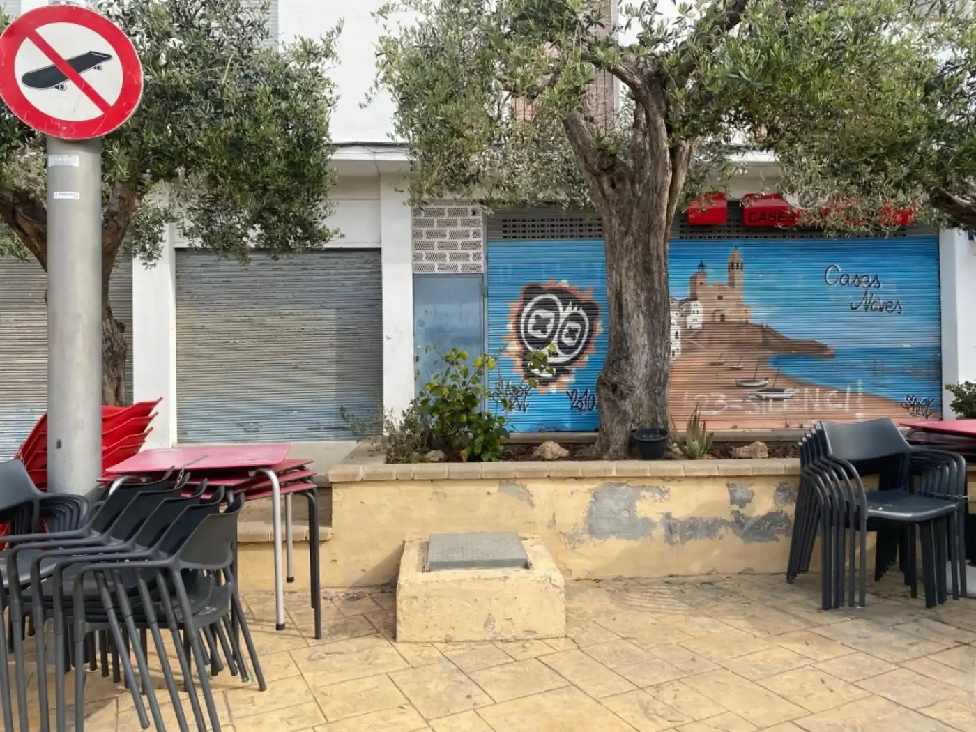 Terrassa de Local en venda en Sitges
