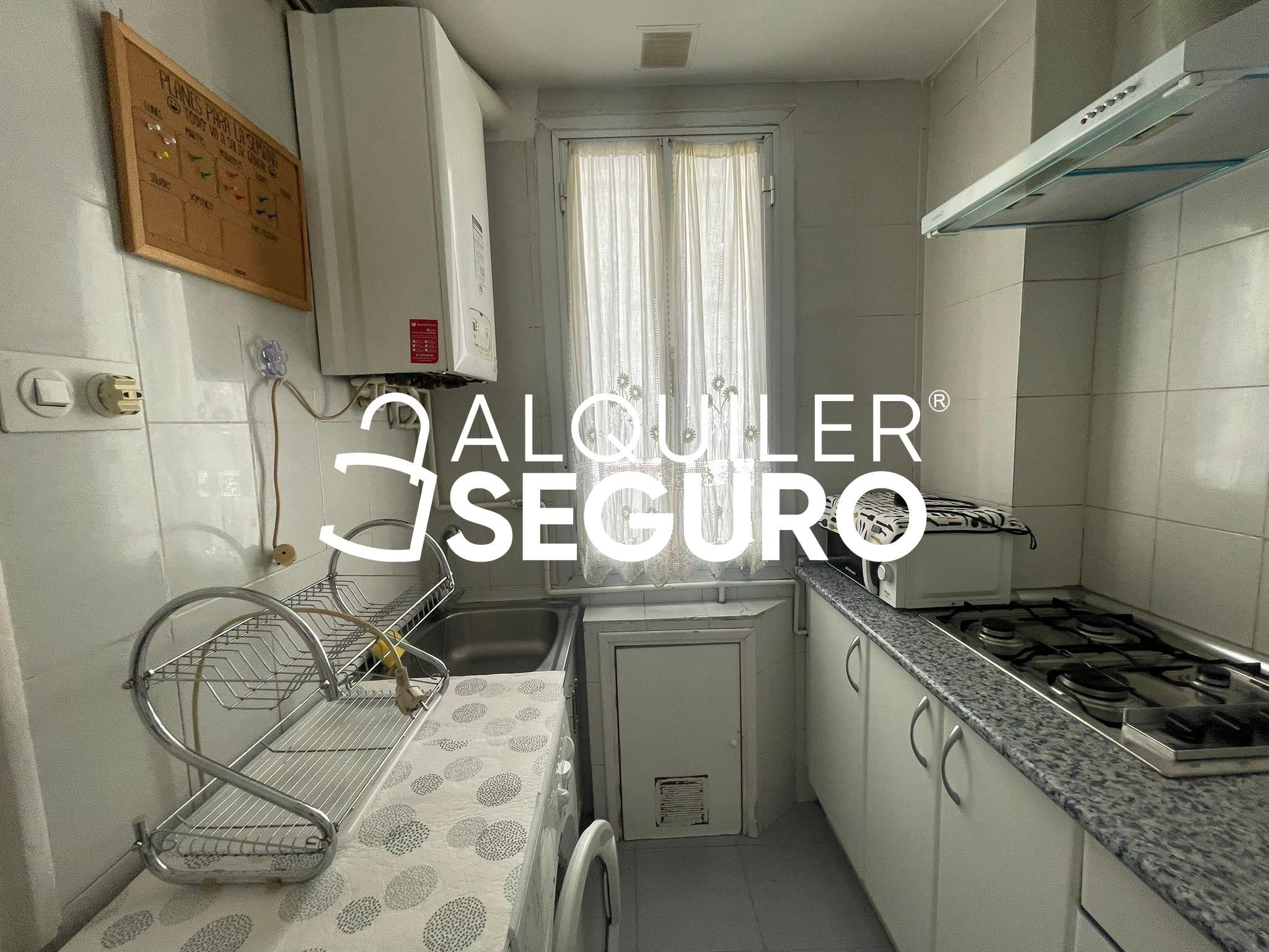 Kitchen of Flat to rent in  Madrid Capital  with Heating and Furnished