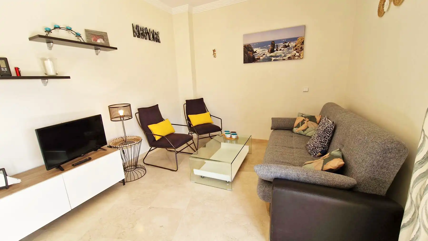 Sala d'estar de Àtic en venda en Benalmádena amb Aire condicionat, Calefacció i Terrassa