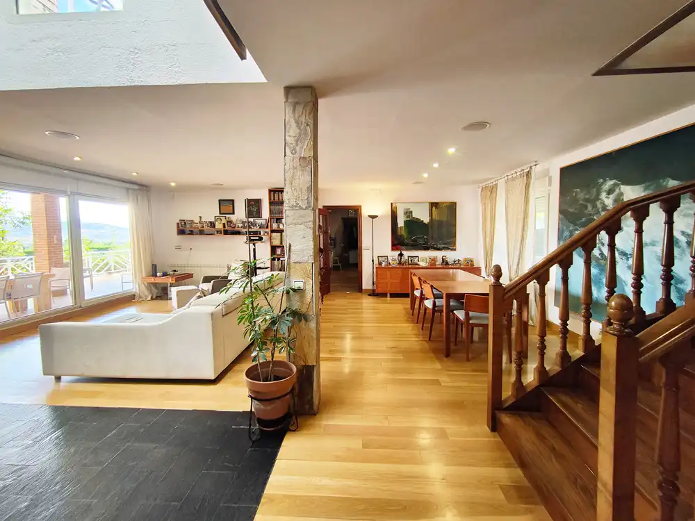 Sala de estar de Casa o chalet en venta en Guadarrama con Calefacción, Jardín privado y Parquet