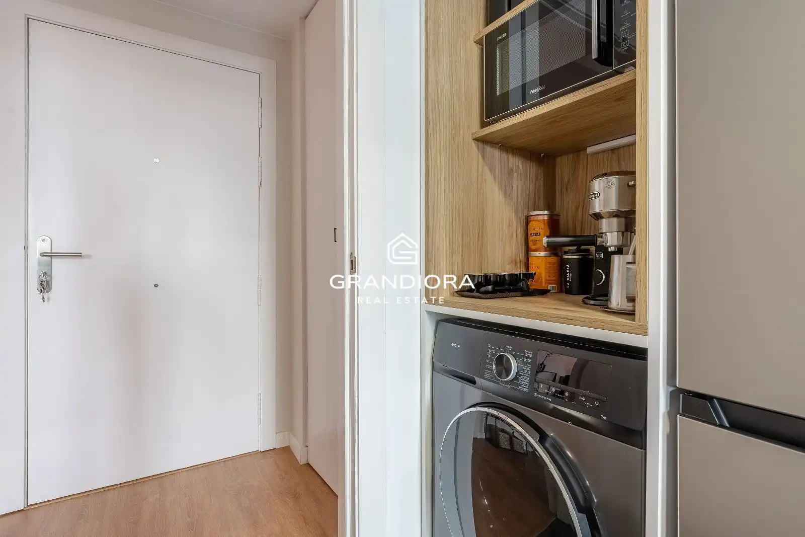 Küche von Wohnung zur Miete in Sant Andreu de Llavaneres mit Klimaanlage, Terrasse und Schwimmbad