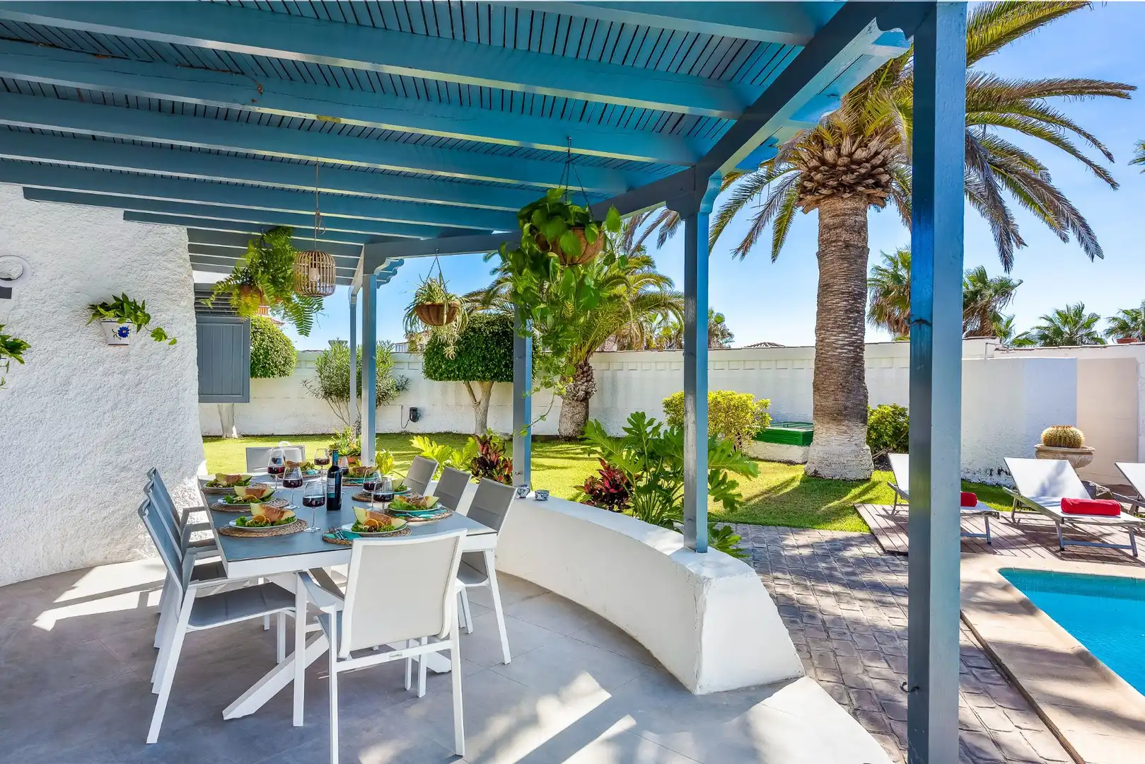 Terraza de Casa o chalet de alquiler en Guía de Isora con Aire acondicionado, Jardín privado y Terraza