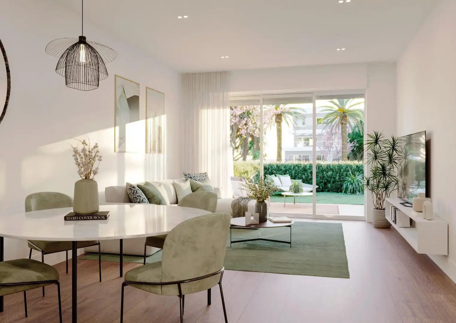 Sala d'estar de Apartament en venda en Monforte del Cid amb Aire condicionat, Calefacció i Jardí privat