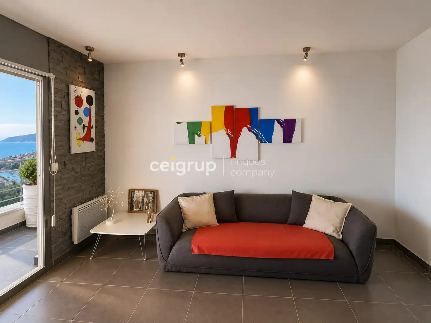 Living room of Flat for sale in Llançà  with Heating, Terrace and Storage room
