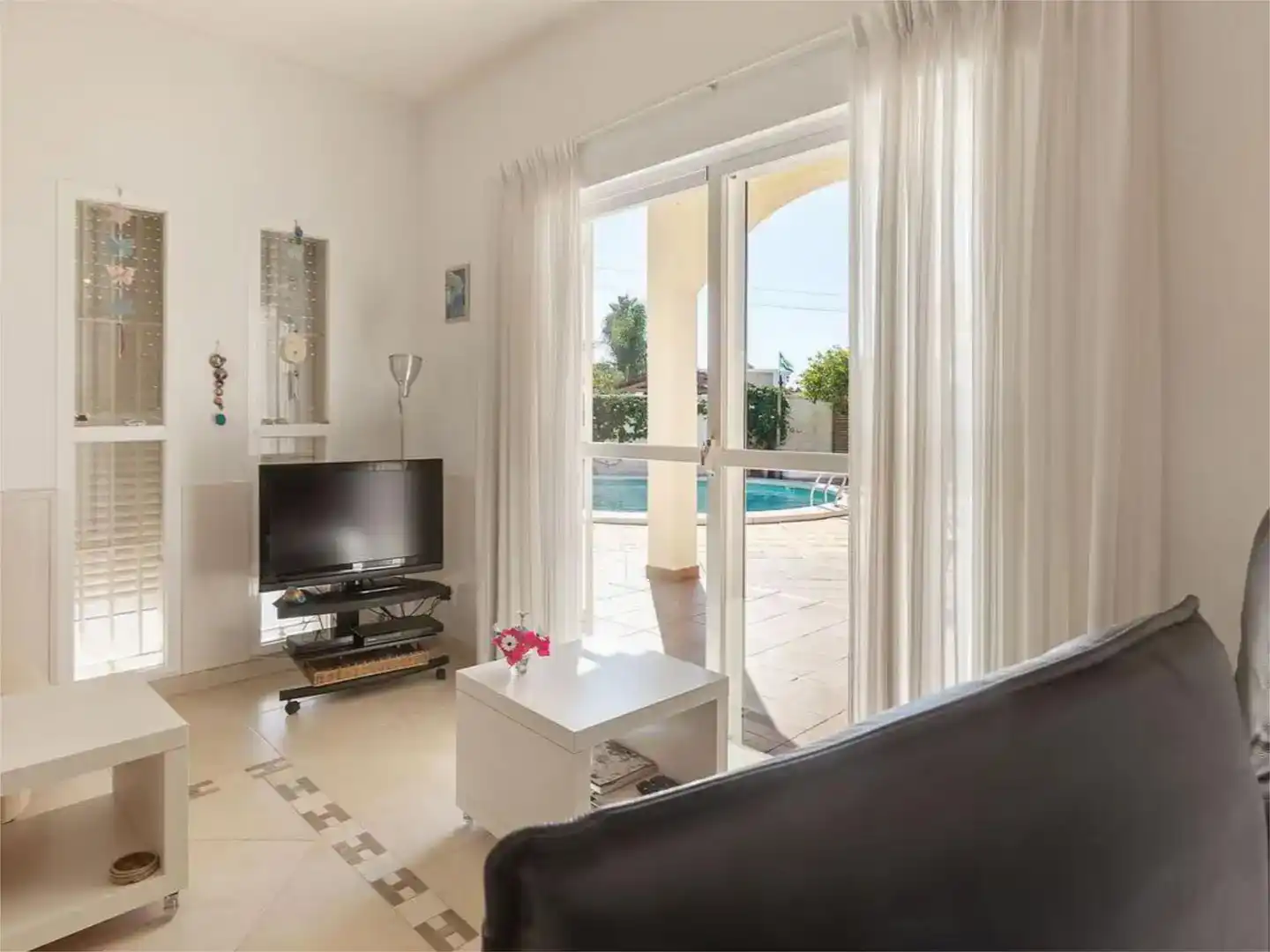 Living room of Detached homes for rent in Sanlúcar de Barrameda  with Air Conditioner and Swimming Pool