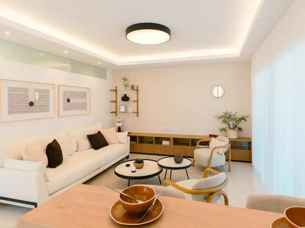 Living room of Apartments for sale in Rojales  with Air Conditioner, Private garden and Community pool