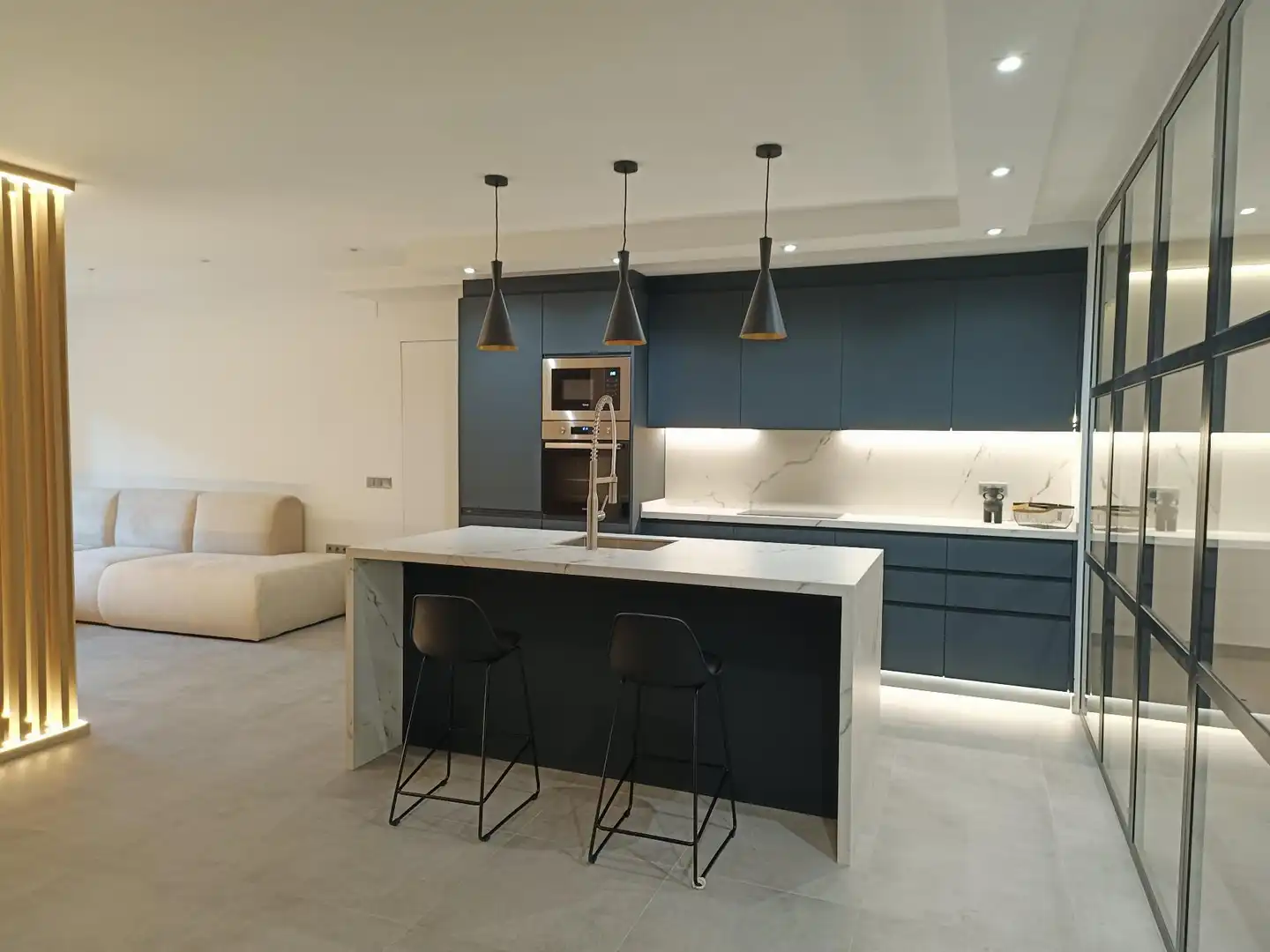 Küche von Wohnung zur Miete in Castellón de la Plana / Castelló de la Plana mit Klimaanlage und Heizung