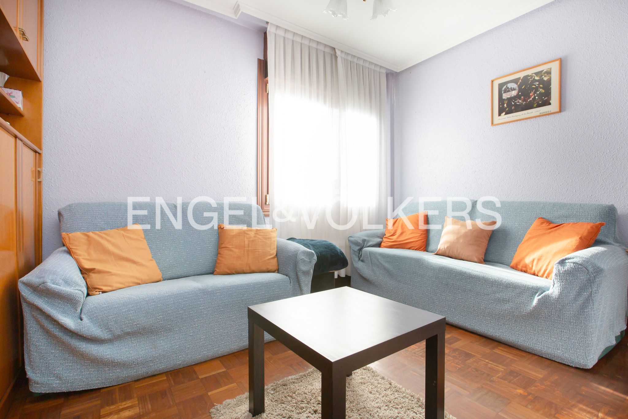 Sala de estar de Piso en venta en Bilbao  con Calefacción, Parquet y Terraza