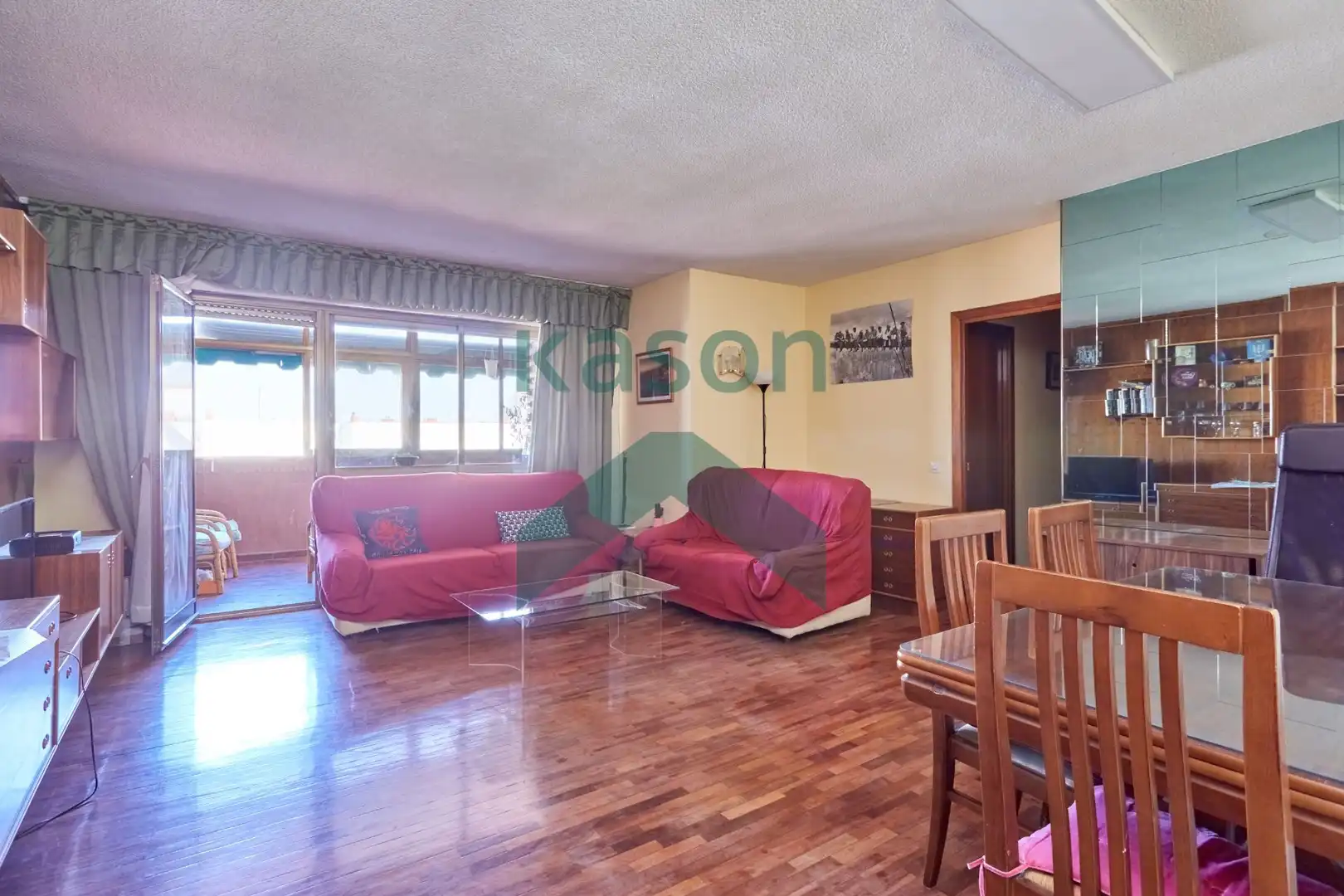 Sala de estar de Piso de alquiler en Madrid con Calefacción, Terraza y Amueblado