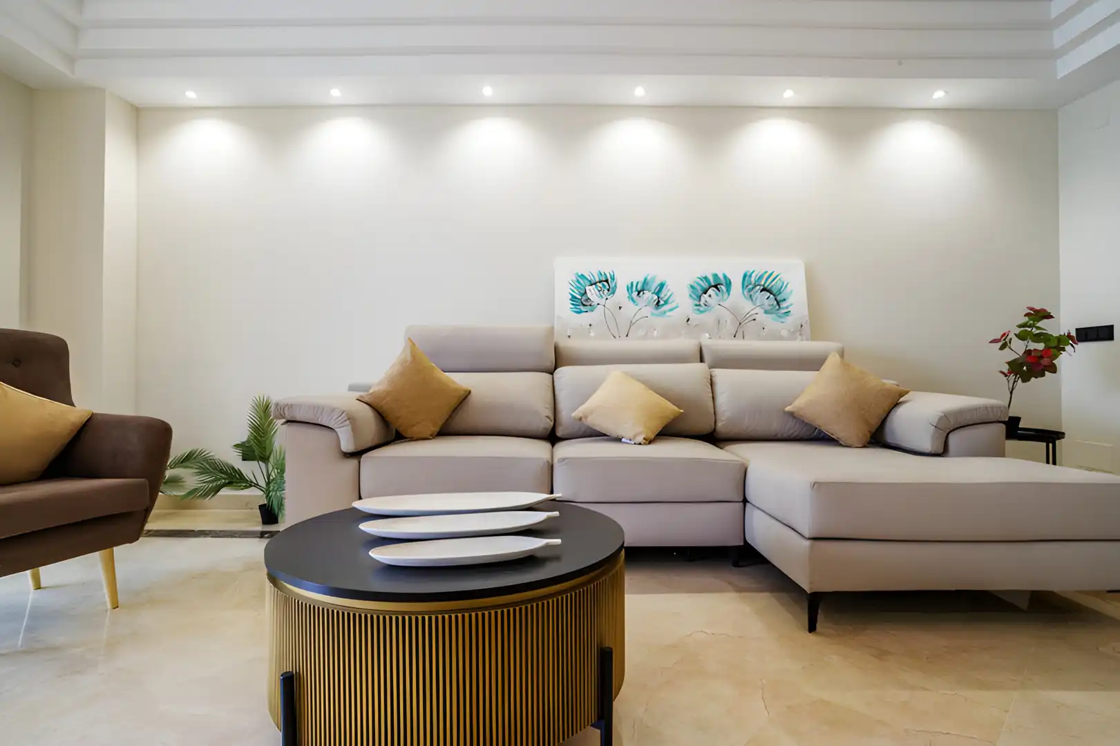 Sala de estar de Apartamento en venta en Marbella con Aire acondicionado, Terraza y Piscina