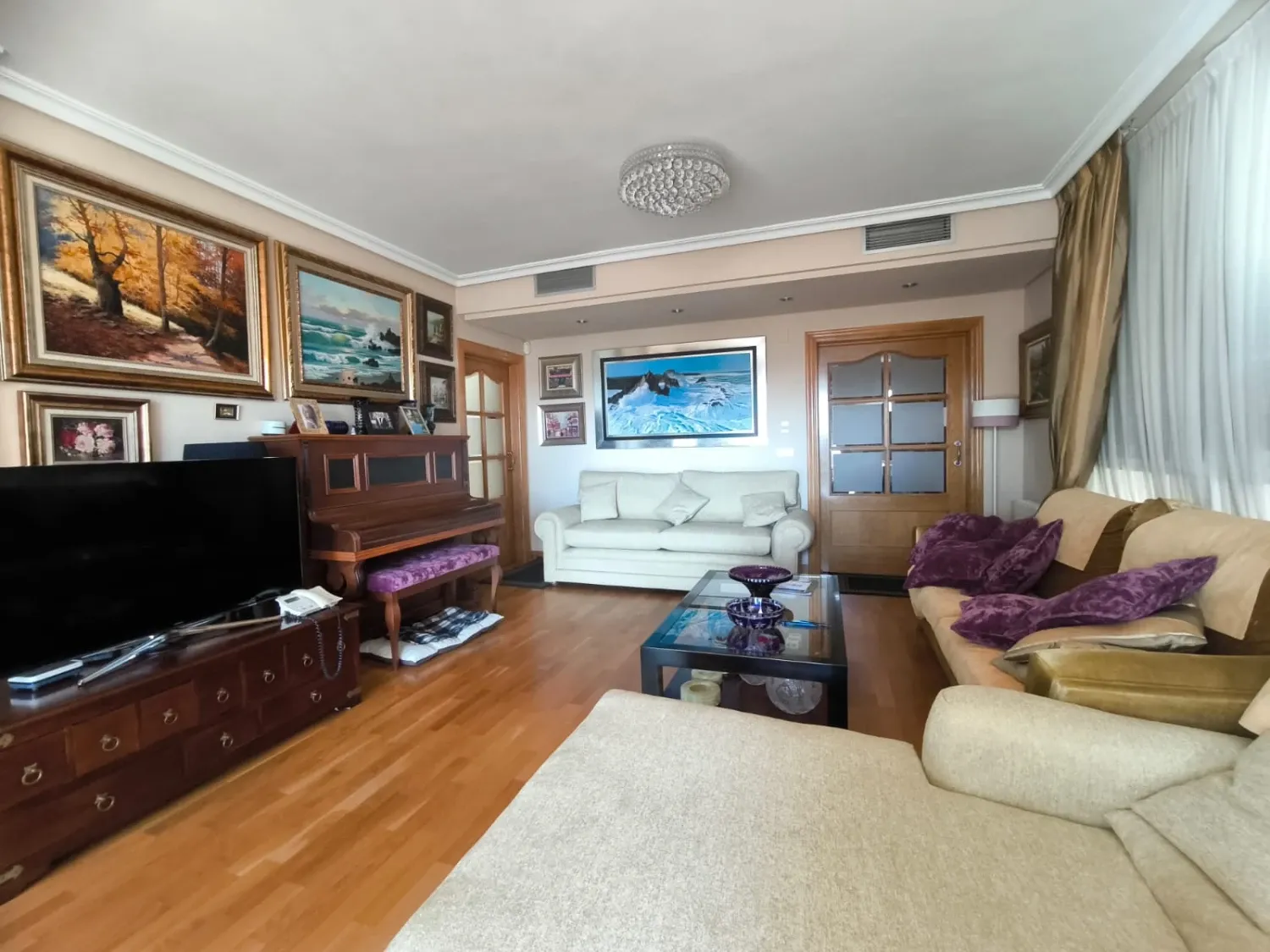 Sala d'estar de Casa o xalet en venda en  Murcia Capital amb Aire condicionat, Calefacció i Jardí privat
