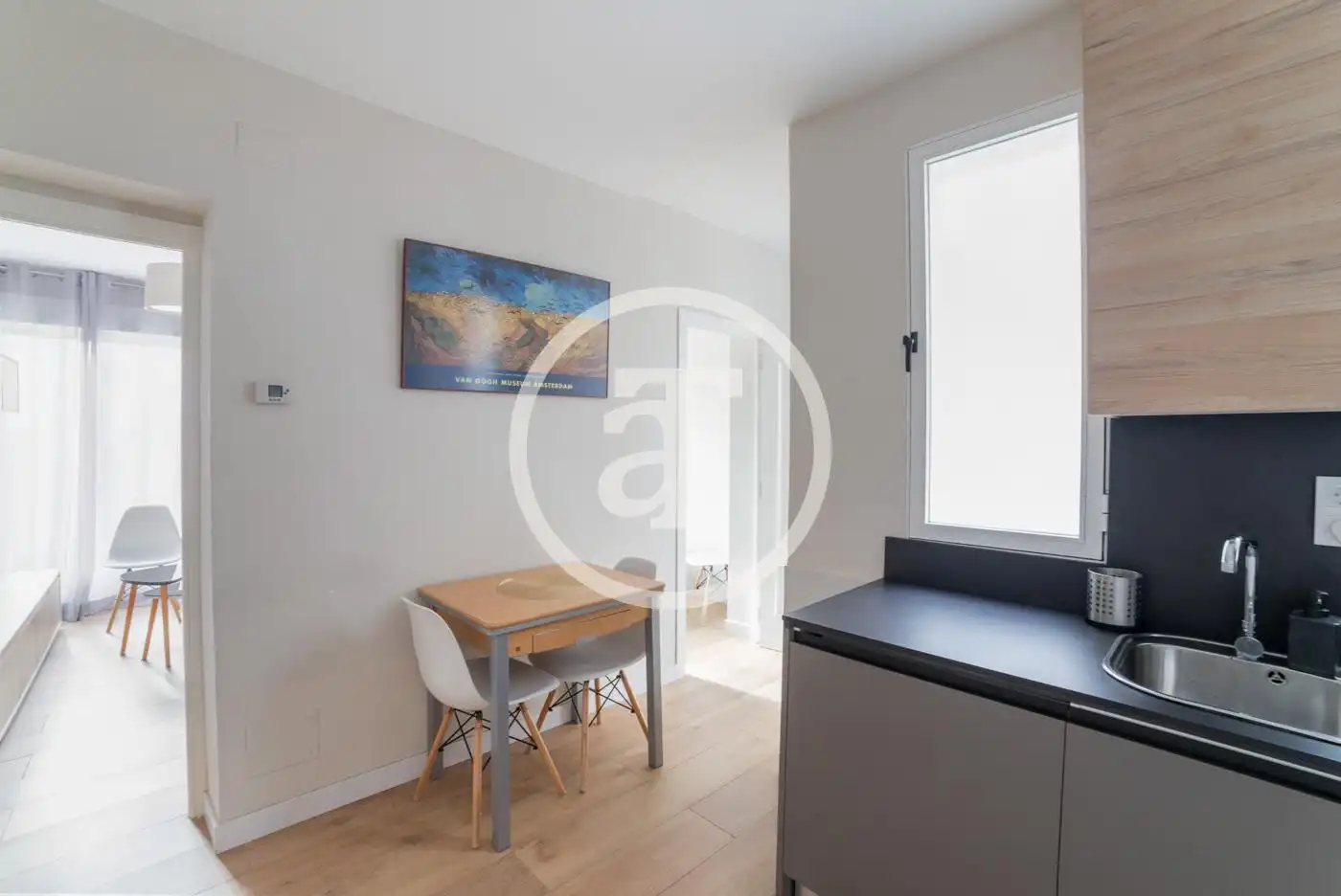 Kitchen of Flat for rent in Madrid  with Air Conditioner, Heating and Furnished