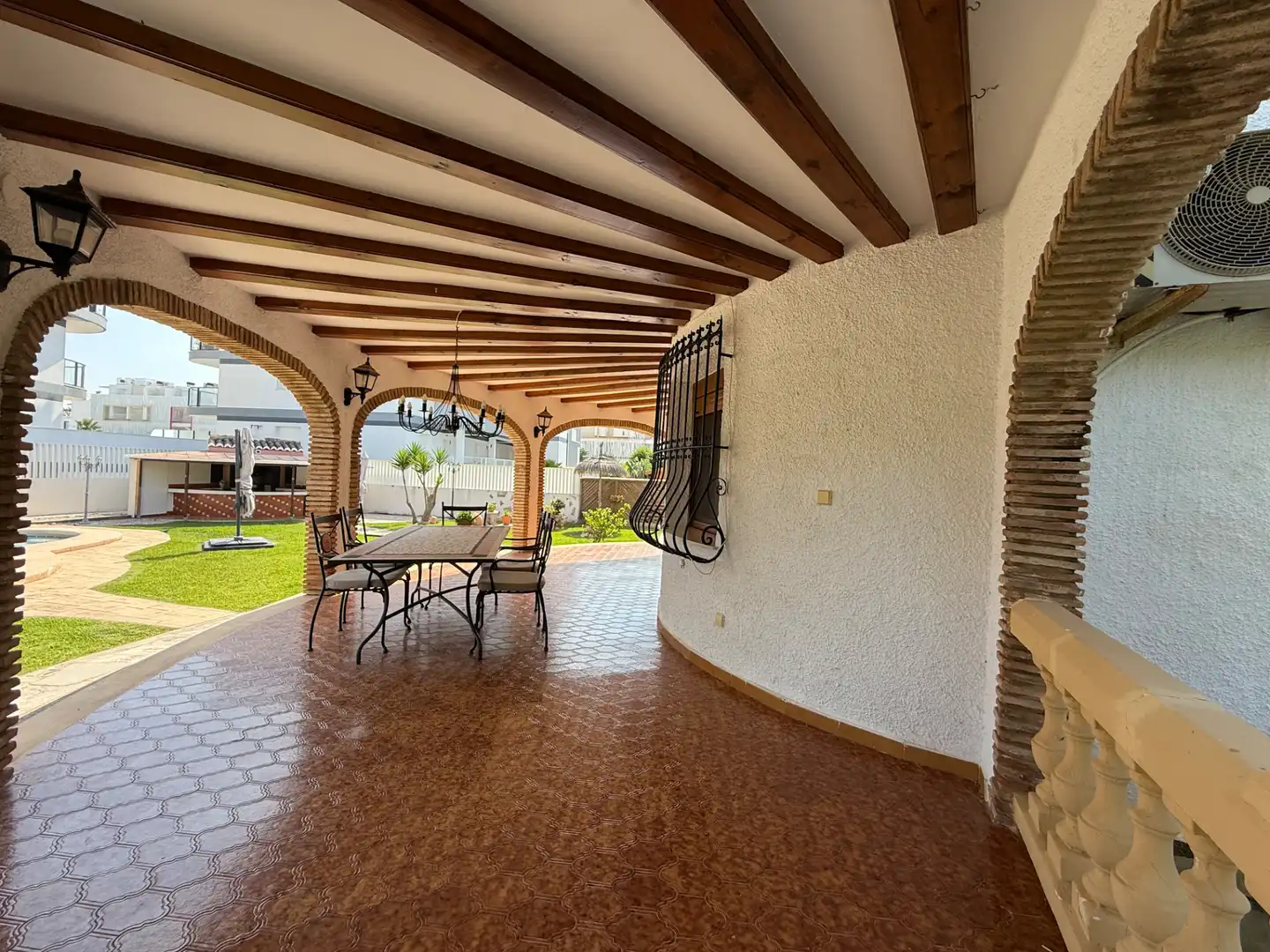 Terrace of Houses for rent in Dénia  with Air Conditioner, Heating and Private garden
