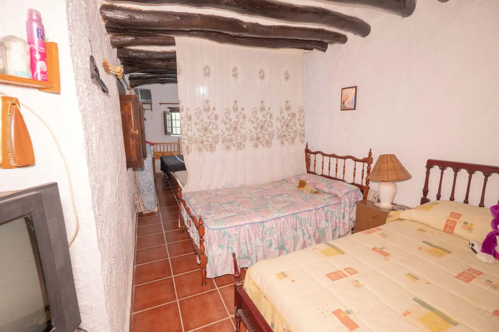 Habitación de Casa adosada en venta en Paterna del Río con Amueblado y Balcón