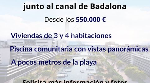 Promoción en Badalona, junto al canal