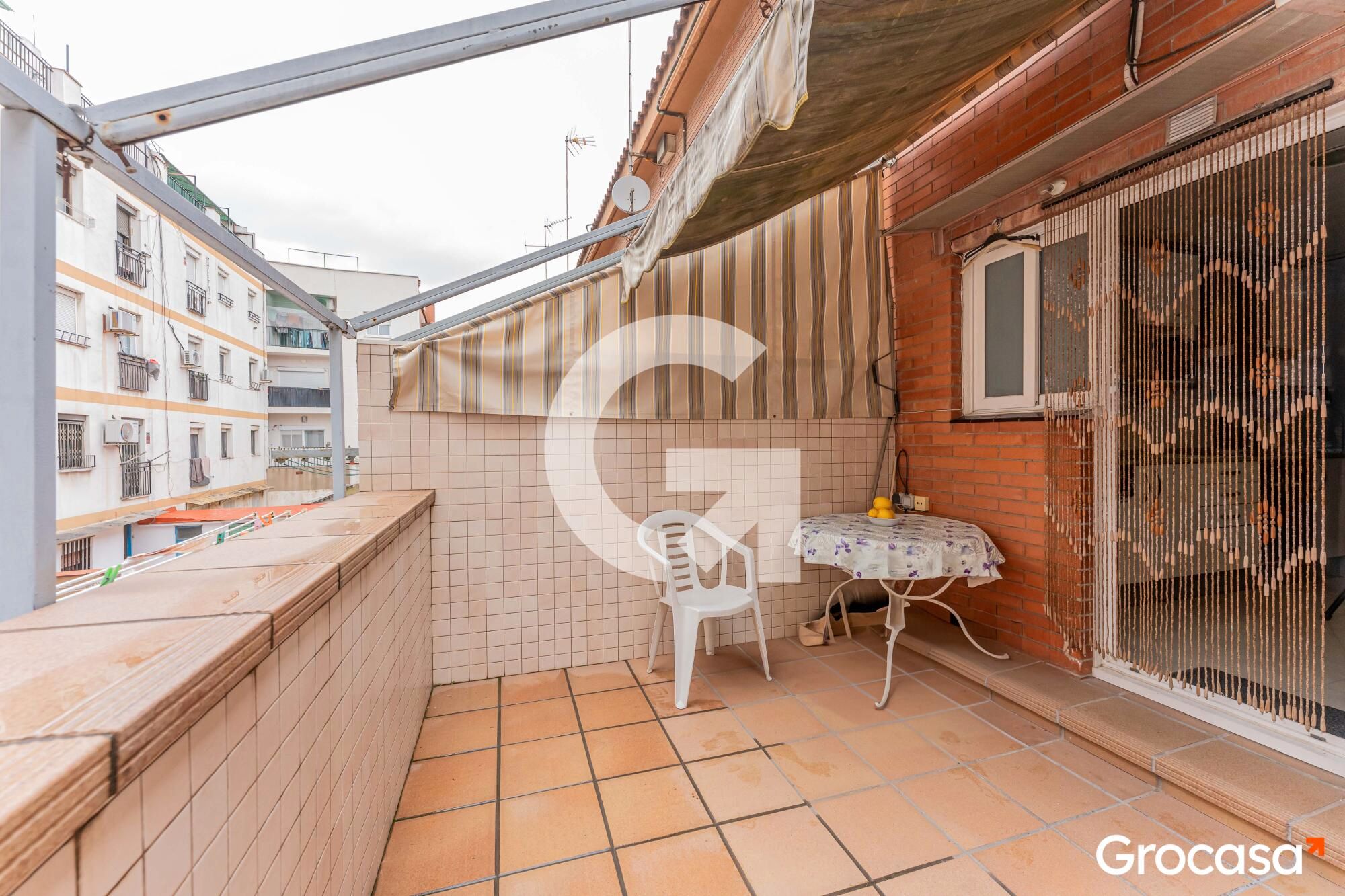 Balcony of Single-family semi-detached for sale in Cornellà de Llobregat  with Air Conditioner, Heating and Storage room