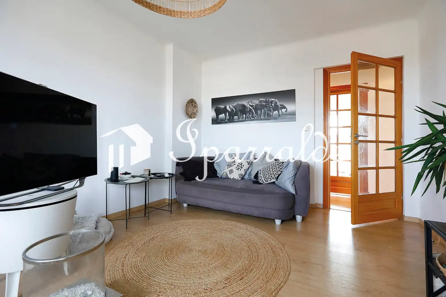 Living room of Flat for sale in Hendaye  with Heating, Parquet flooring and Balcony