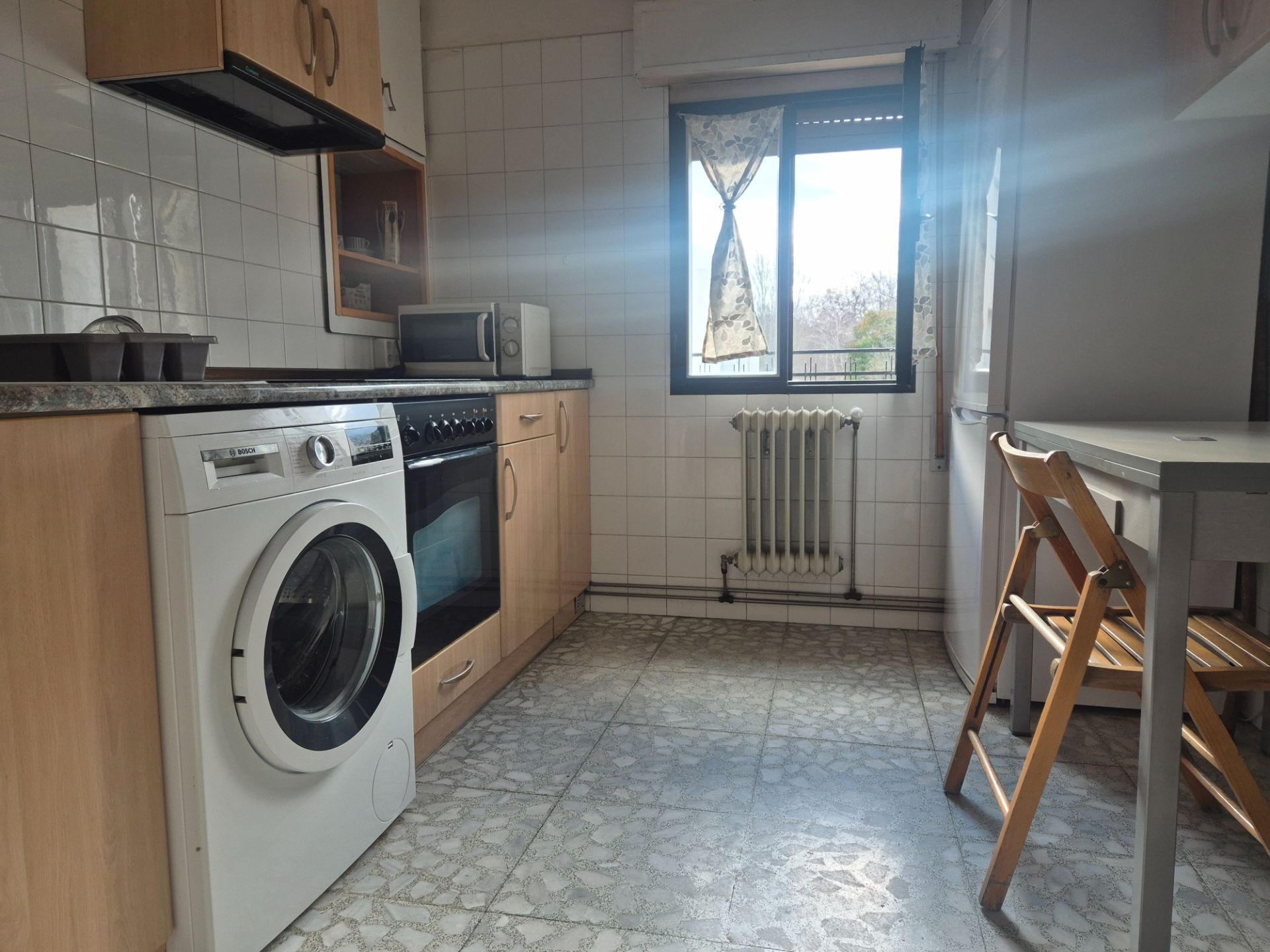 Kitchen of Flat for share in  Pamplona / Iruña  with Heating, Parquet flooring and Furnished