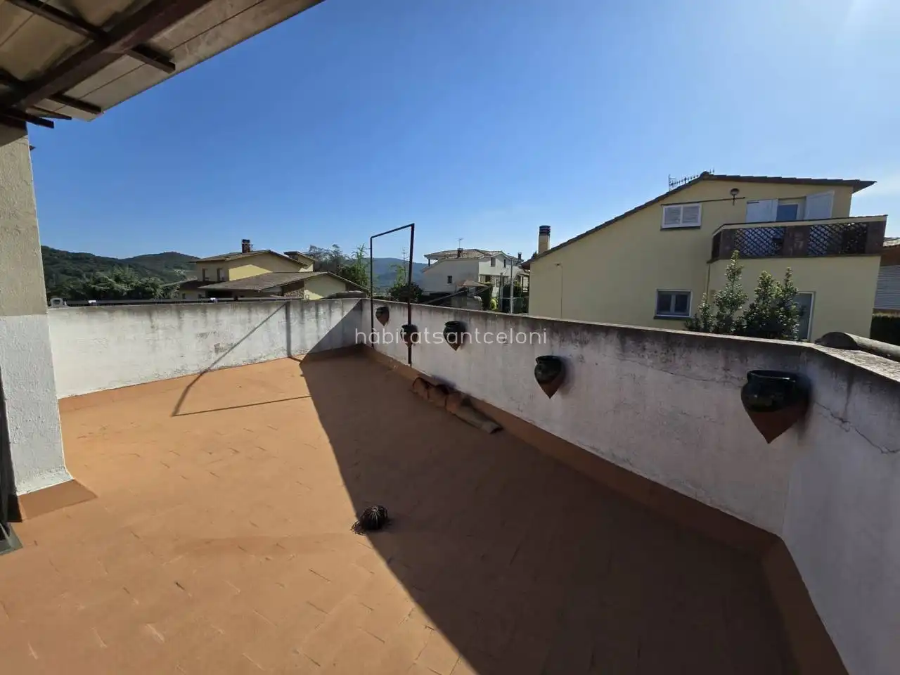 Terrassa de Casa adosada en venda en Sant Celoni amb Aire condicionat, Calefacció i Jardí privat