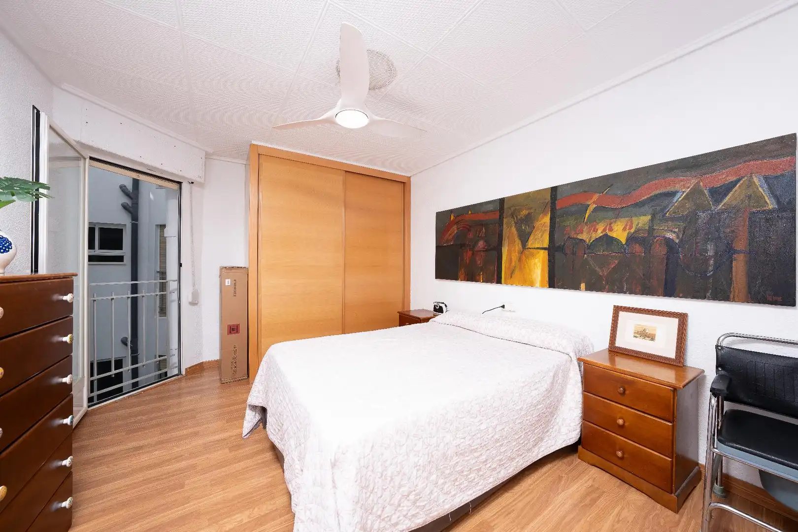 Bedroom of Flat for sale in Elche / Elx  with Heating, Furnished and Balcony