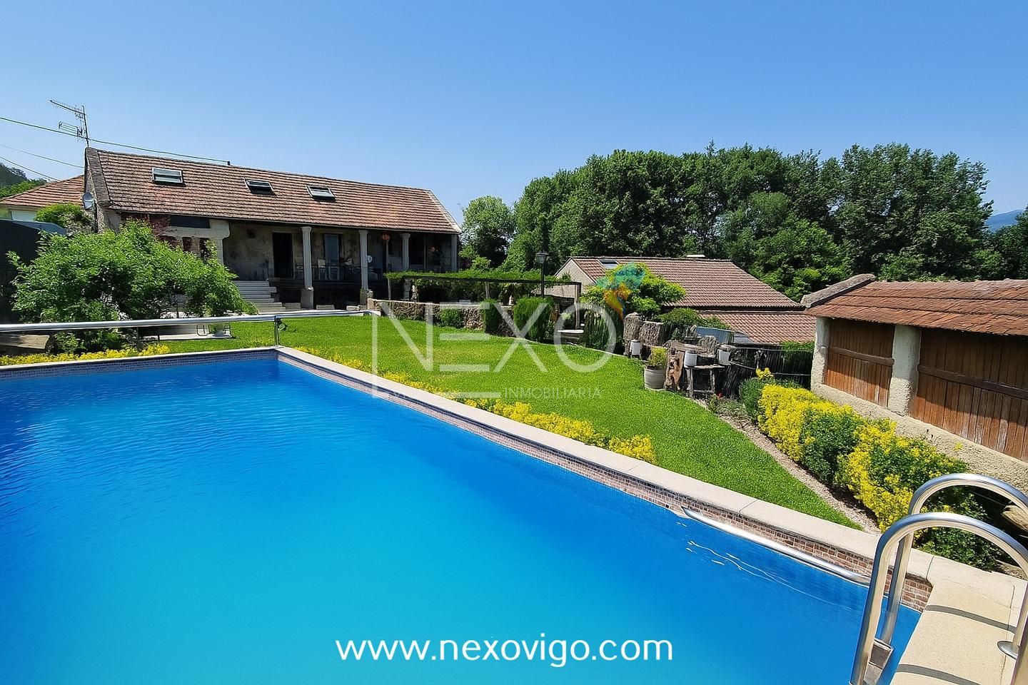 Swimming pool of House or chalet for sale in Mondariz  with Heating, Private garden and Terrace
