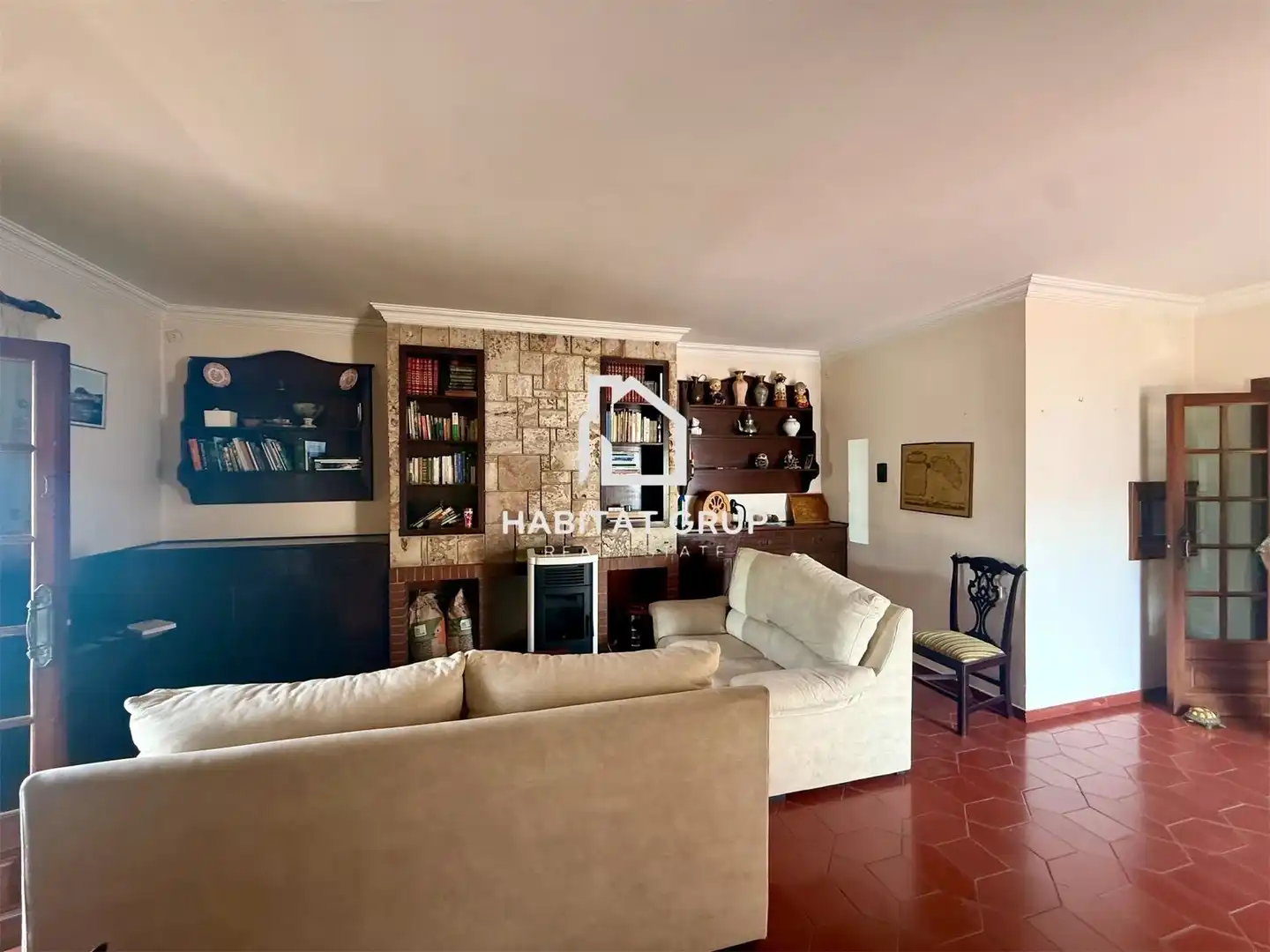 Sala d'estar de Casa o xalet en venda en Maó - Mahón amb Calefacció i Terrassa
