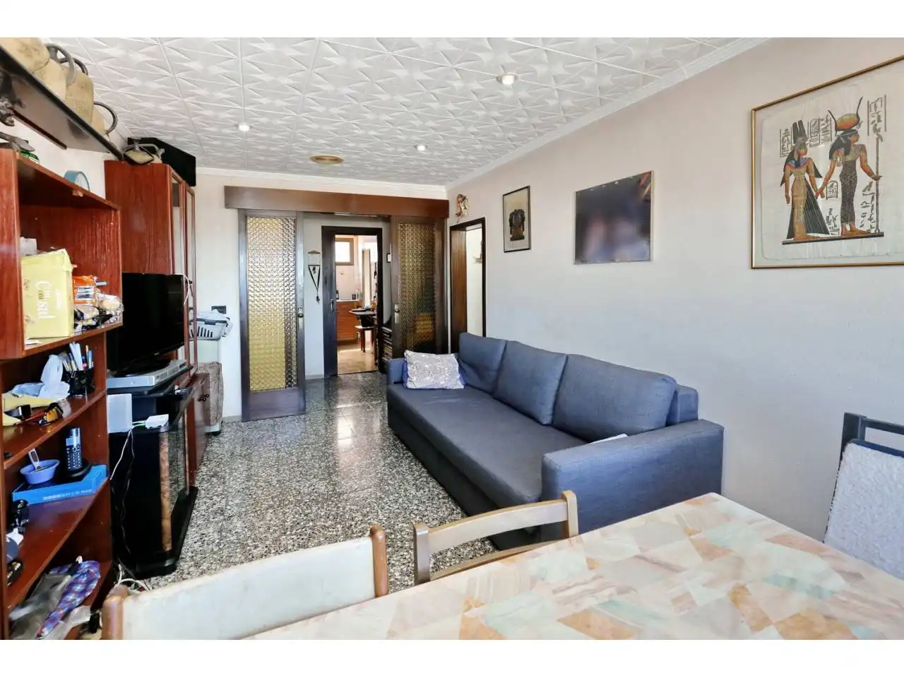 Sala d'estar de Pis en venda en Barcelona amb Calefacció, Moblat i Balcó