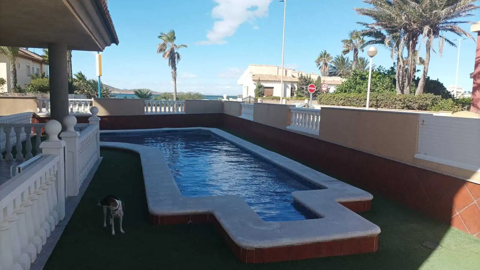 Piscina de Finca rústica en venda en La Manga del Mar Menor amb Aire condicionat, Calefacció i Terrassa