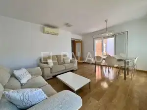 Living room of Attic for rent in Valencia  with Air Conditioner, Terrace and Furnished