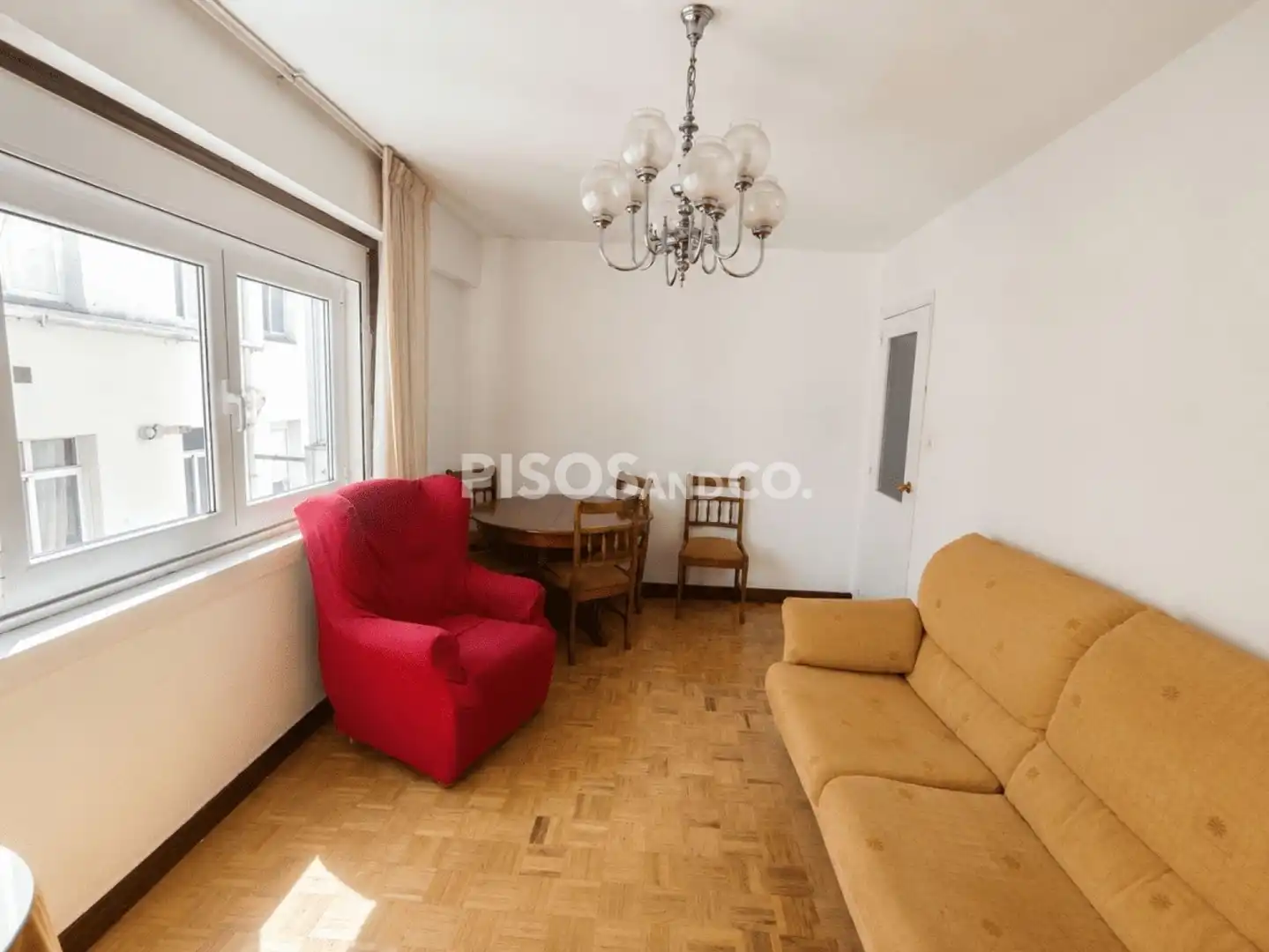 Living room of Flat for sale in A Coruña Capital   with Furnished