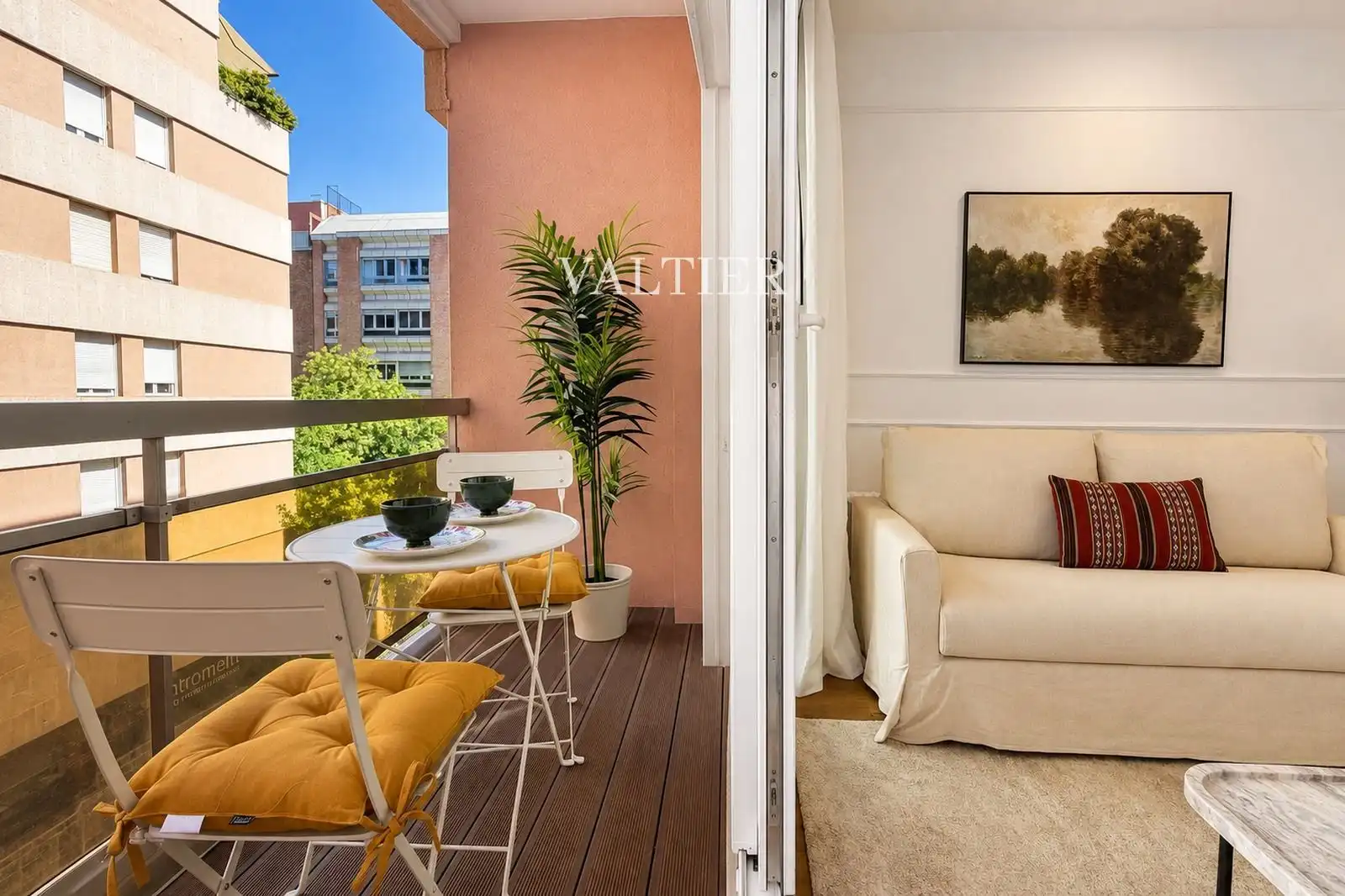 Balcony of Flat for sale in Madrid  with Air Conditioner, Heating and Terrace