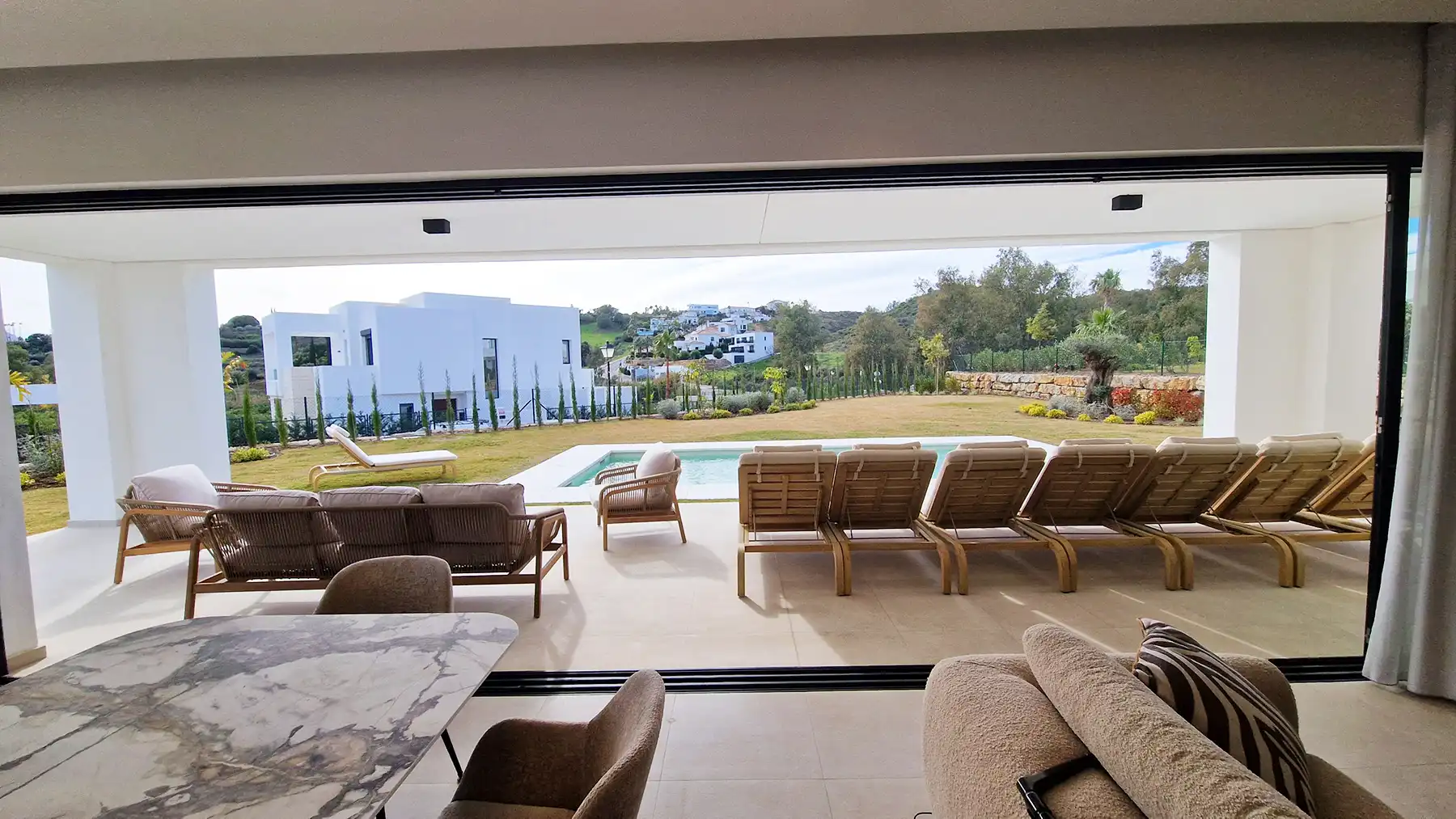 Terraza de Casa o chalet en venta en Mijas con Aire acondicionado, Jardín privado y Terraza