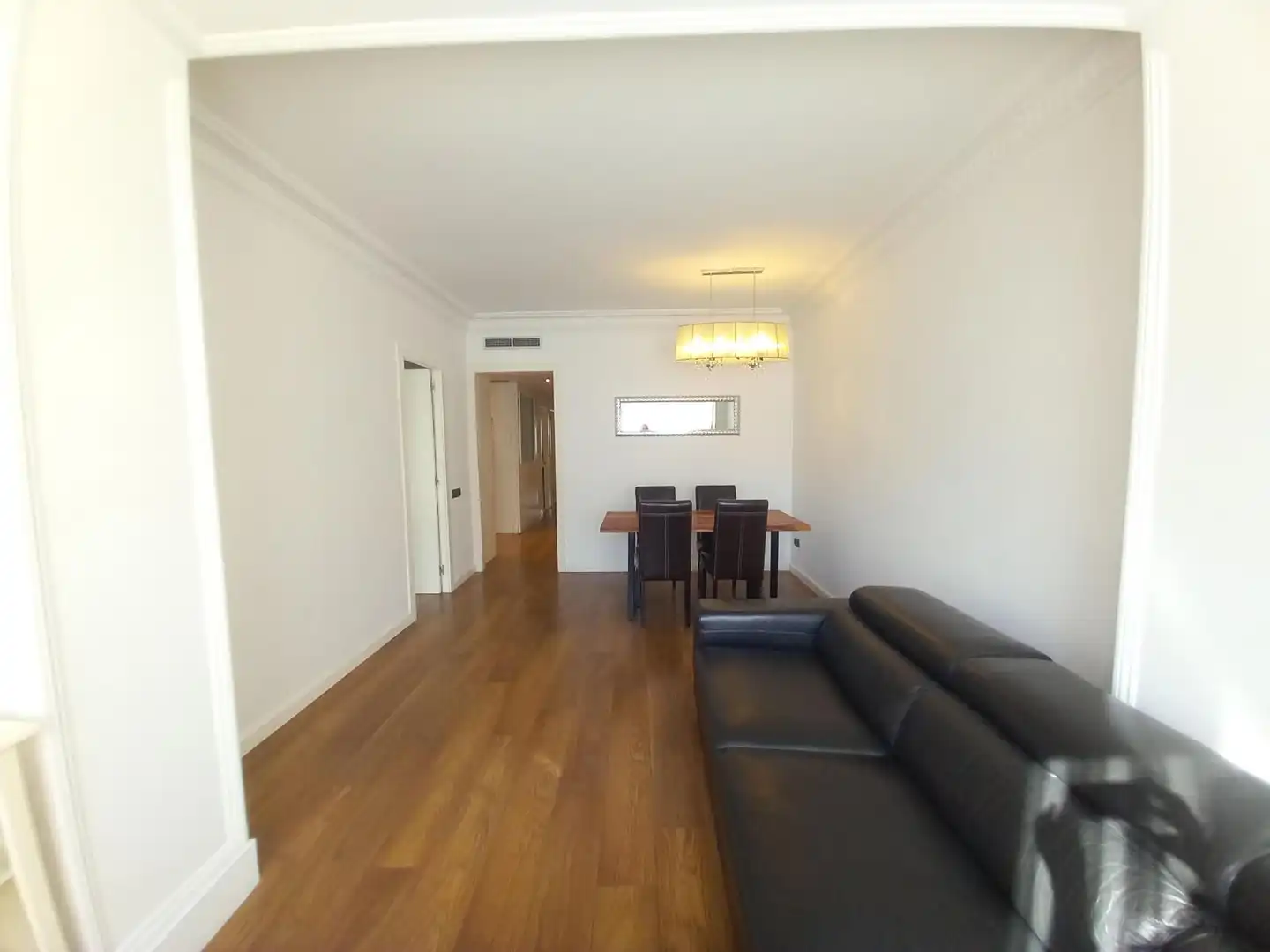 Wohnzimmer von Wohnung zur Miete in Barcelona mit Klimaanlage, Heizung und Parkett