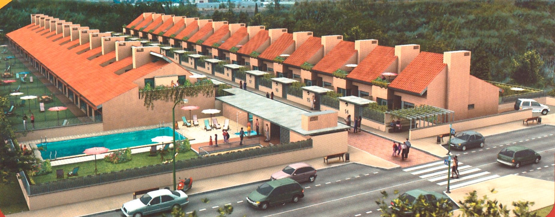 Vista exterior de Casa o xalet de lloguer en Leganés amb Calefacció, Jardí privat i Parquet