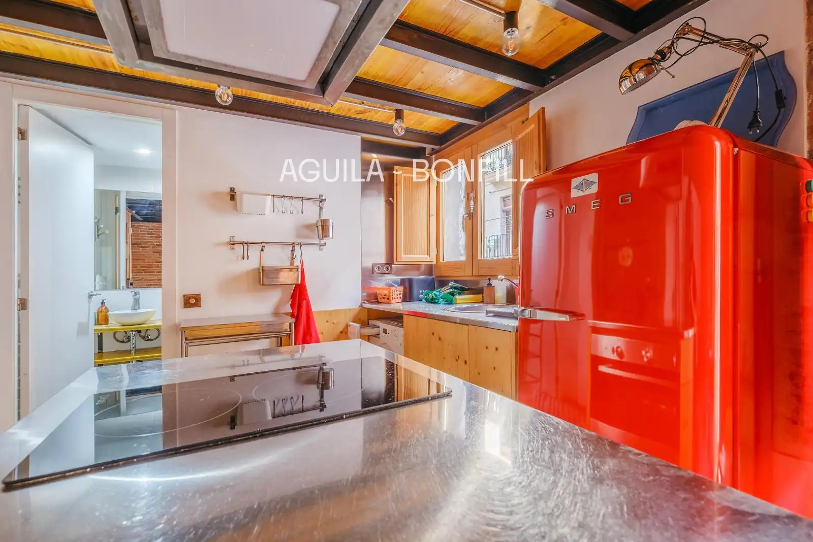 Kitchen of Flat for sale in Barcelona  with Terrace, Balcony and Alarm