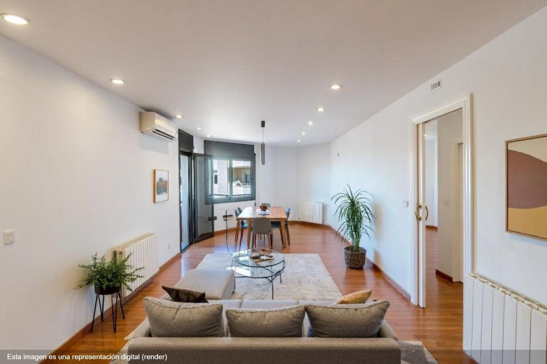 Living room of Flat for sale in Sant Andreu de Llavaneres  with Heating, Parquet flooring and Terrace