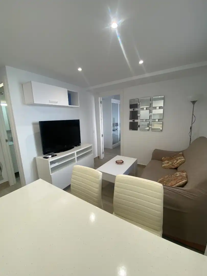 Sala d'estar de Apartament de lloguer en Málaga amb Aire condicionat, Moblat i Rentadora