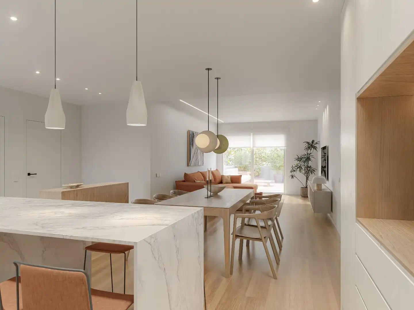Living room of Flat for sale in Barcelona  with Air Conditioner, Heating and Private garden
