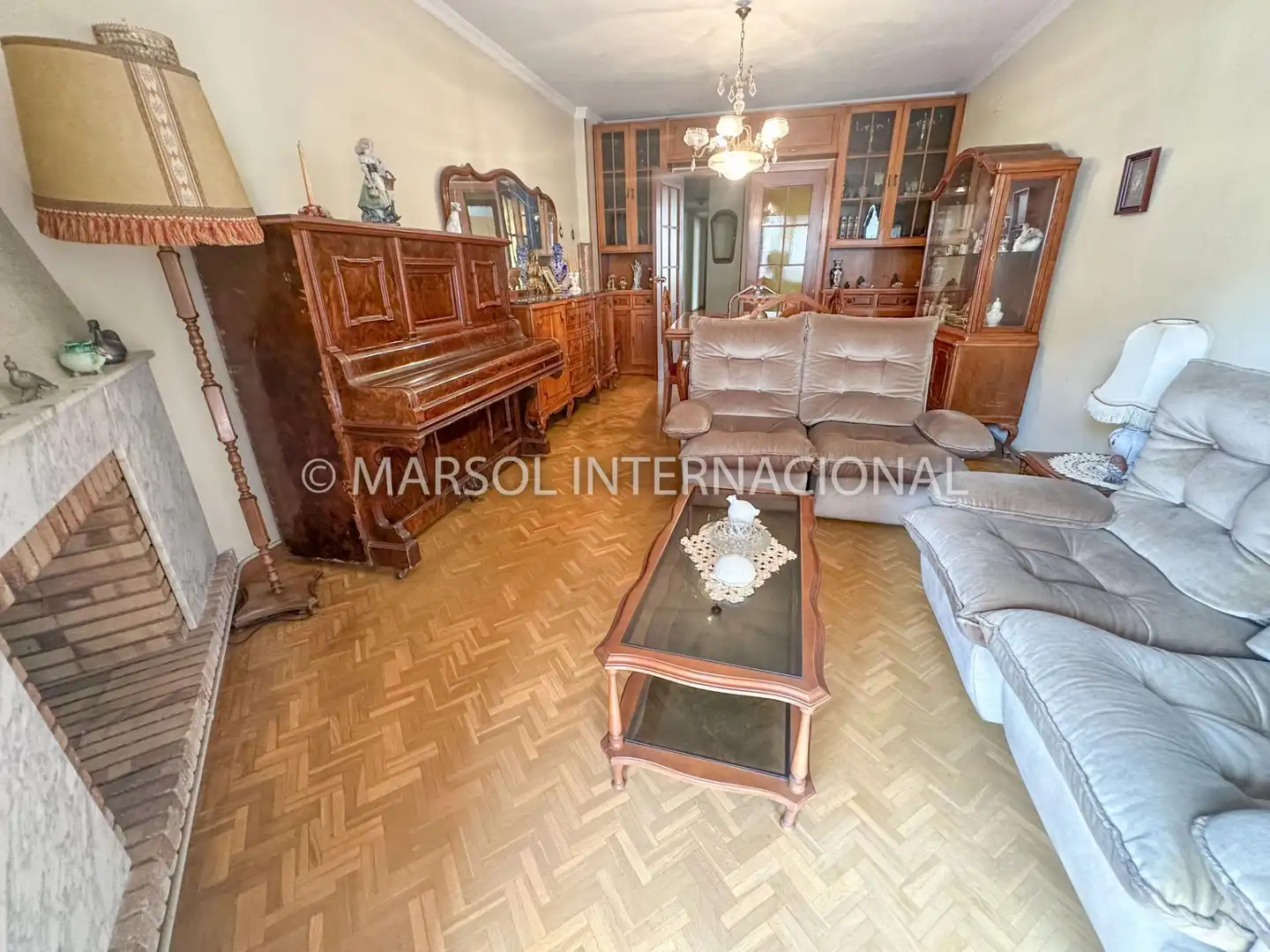 Sala de estar de Apartamento en venta en Orihuela con Parquet y Terraza