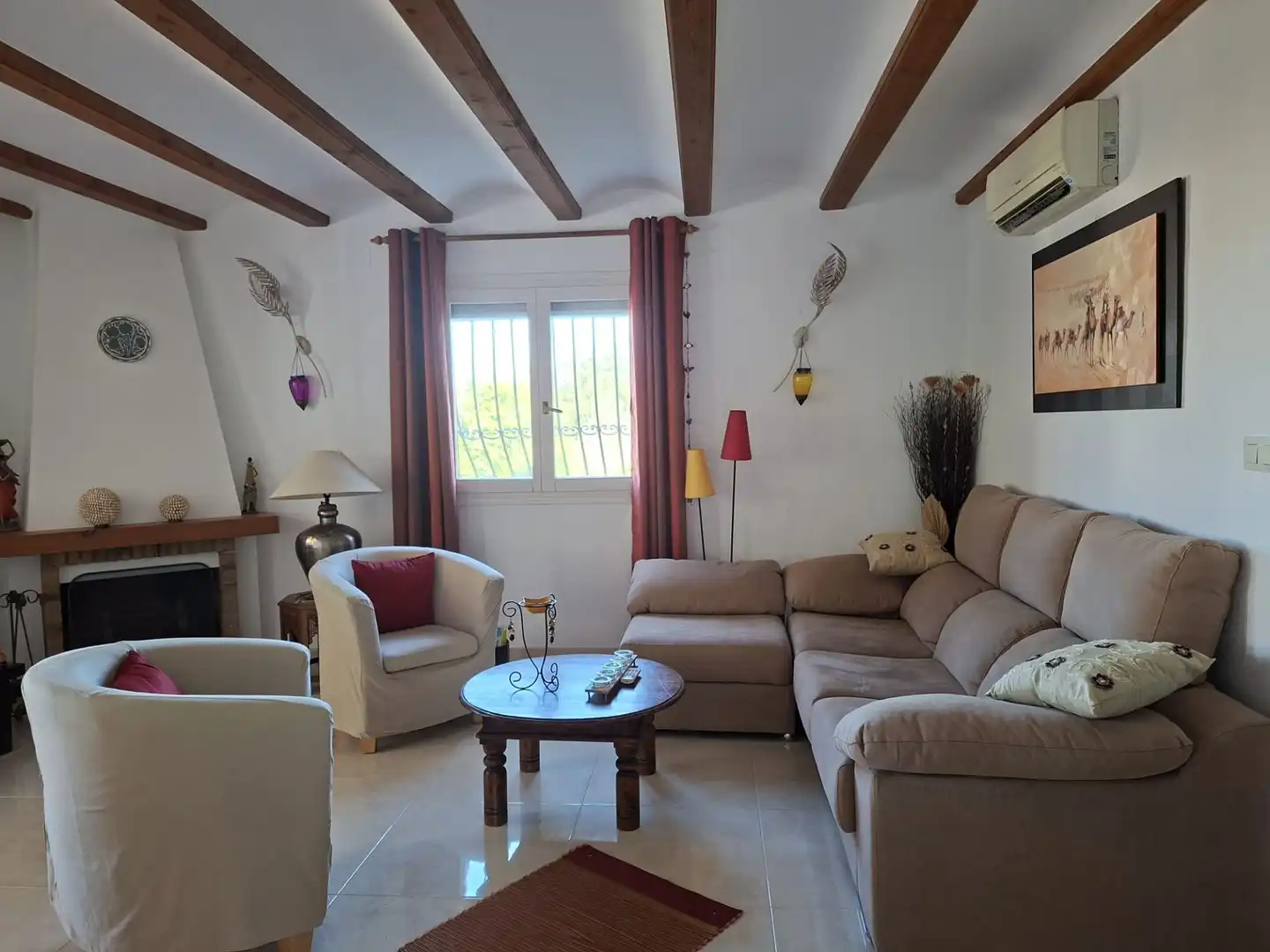 Sala de estar de Casa o chalet en venta en Dénia con Jardín privado, Terraza y Piscina