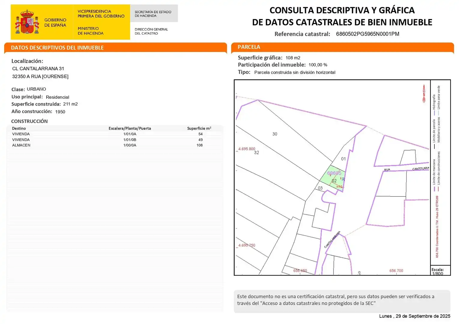 Houses for sale in A Rúa 
