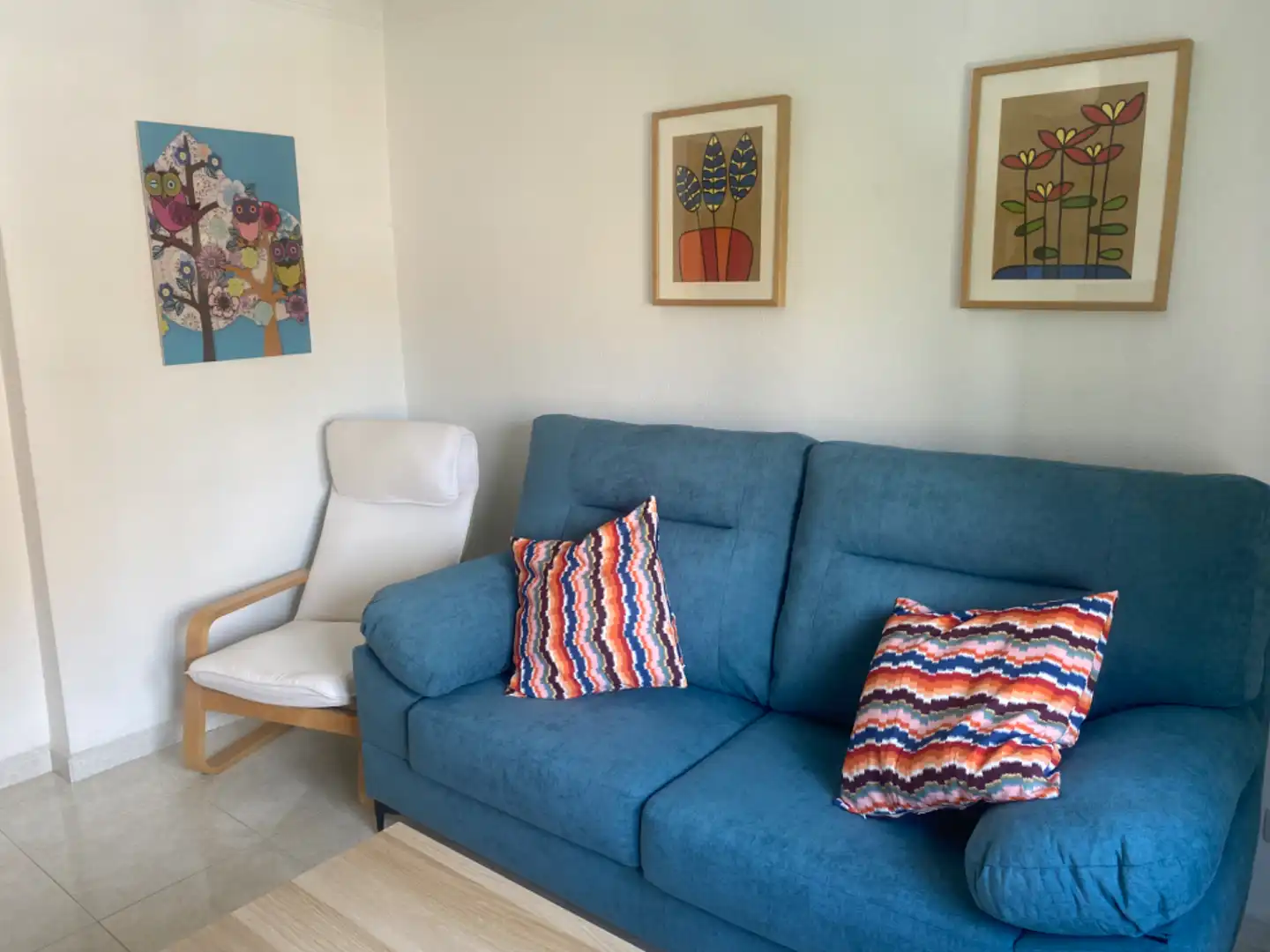 Wohnzimmer von Wohnung zur Miete in Huesca mit Heizung, Terrasse und Möbliert