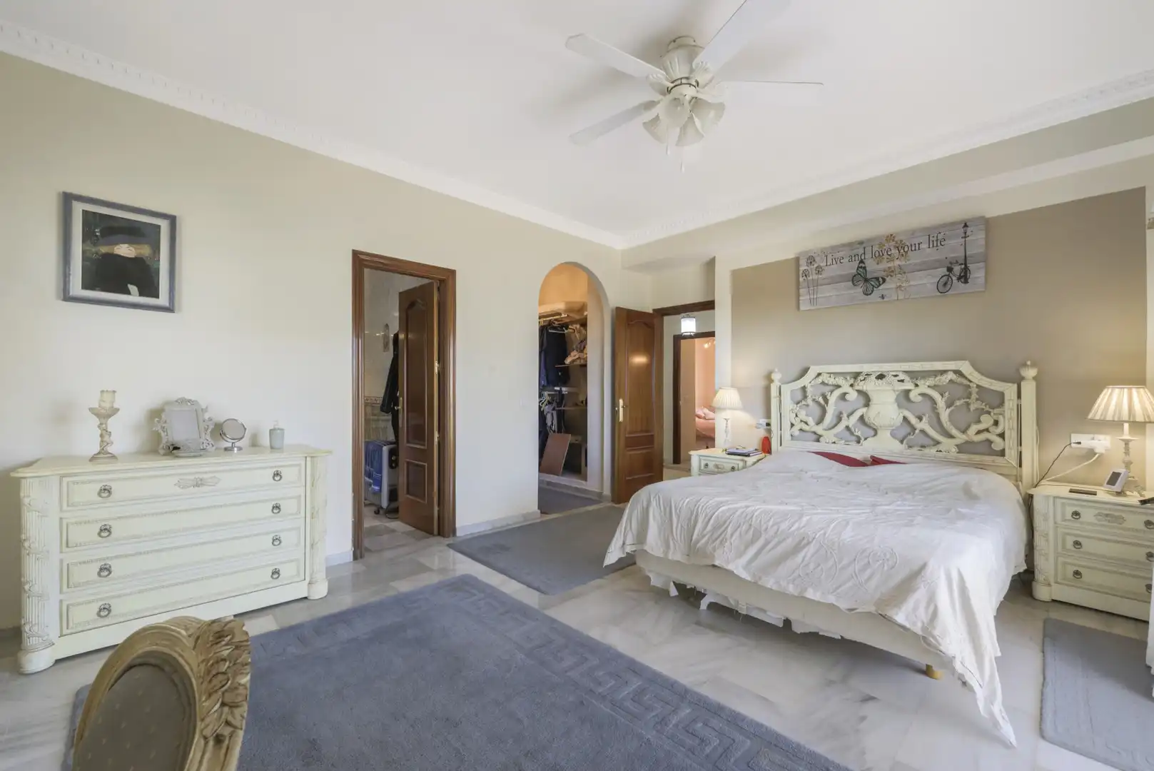 Dormitori de Casa o xalet en venda en Mijas amb Aire condicionat, Terrassa i Piscina